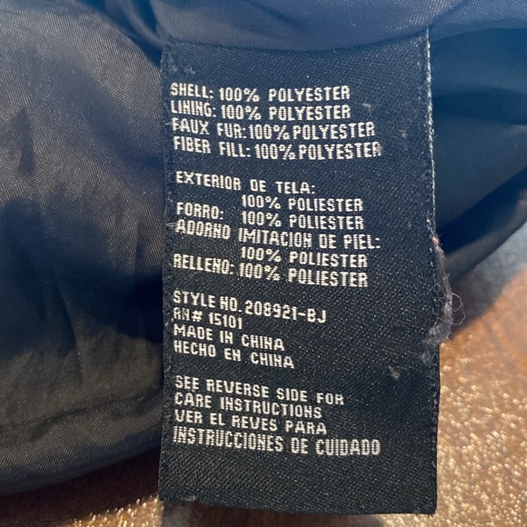 Details INTL Women’s Faux Fur Hooded black Quilted Jacket Coat  XXL - Picture 8 of 11